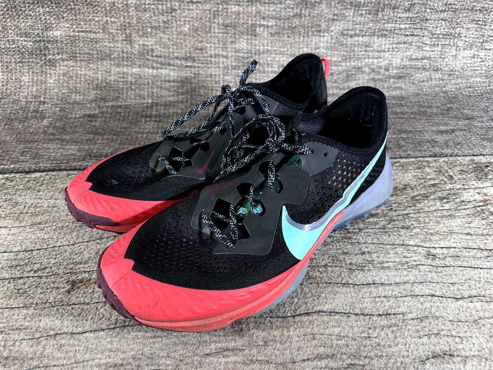 Nike Air Zoom Terra Kiger 7 Trail Shoes Men's 11.5 Black Hiking Terrain Sneakers
